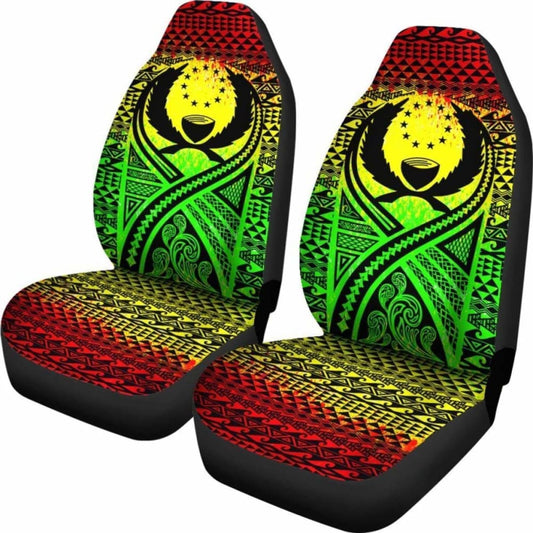 Pohnpei Car Seat Cover - Pohnpei Flag Polynesian Tattoo Reggae - 9 174914 - YourCarButBetter