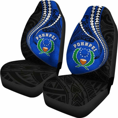 Pohnpei Car Seat Cover Kanaloa Tatau (Black) - 65 153908 - YourCarButBetter