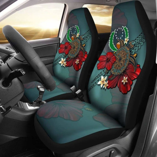 Pohnpei Car Seat Covers Blue Turtle Tribal Amazing 091114 - YourCarButBetter