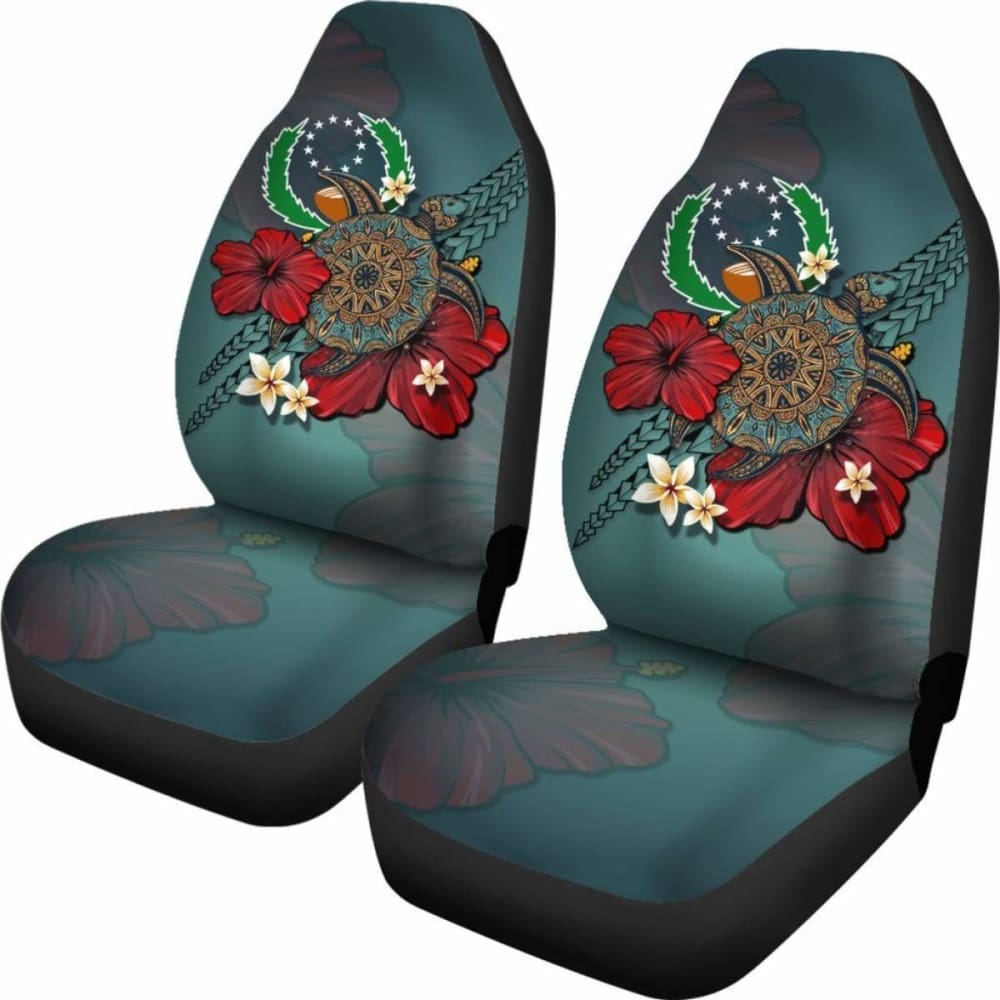 Pohnpei Car Seat Covers Blue Turtle Tribal Amazing 091114 - YourCarButBetter