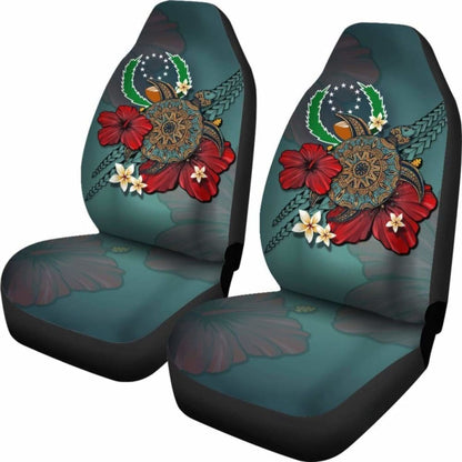 Pohnpei Car Seat Covers Blue Turtle Tribal Amazing 091114 - YourCarButBetter