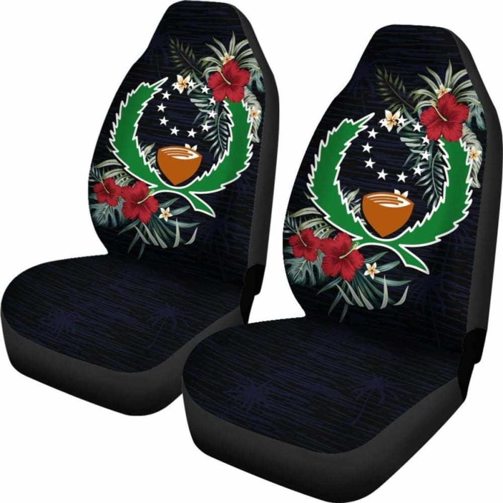 Pohnpei Car Seat Covers - Pohnpei Flag Hibiscus - 232125 - YourCarButBetter