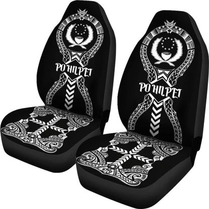 Pohnpei Car Seat Covers - Pohnpei Flag Micronesian Tribal - 04 153908 - YourCarButBetter
