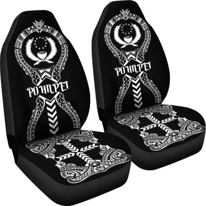 Pohnpei Car Seat Covers - Pohnpei Flag Micronesian Tribal - 04 153908 - YourCarButBetter