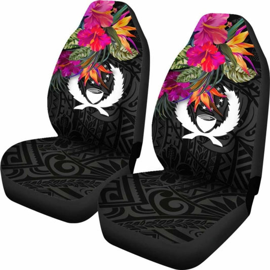 Pohnpei Car Seat Covers - Polynesian Hibiscus Pattern - 232125 - YourCarButBetter