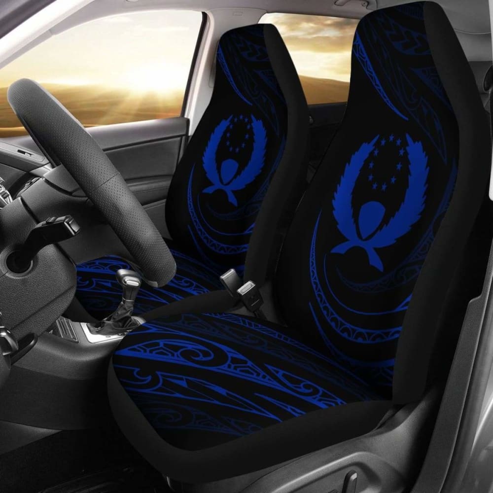 Pohnpei Islands Car Seat Covers - Blue - Frida Style - 153908 - YourCarButBetter