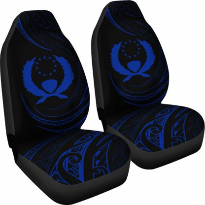 Pohnpei Islands Car Seat Covers - Blue - Frida Style - 153908 - YourCarButBetter