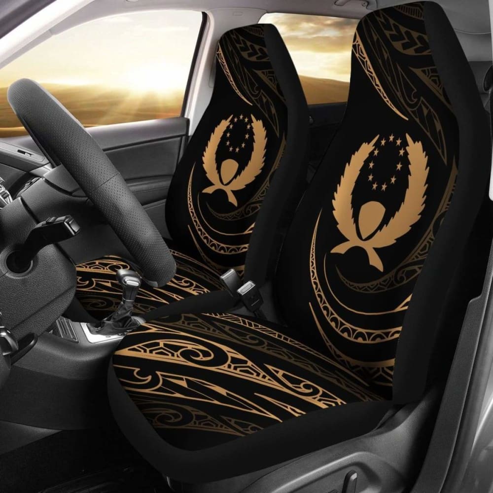 Pohnpei Islands Car Seat Covers - Gold - Frida Style - 153908 - YourCarButBetter