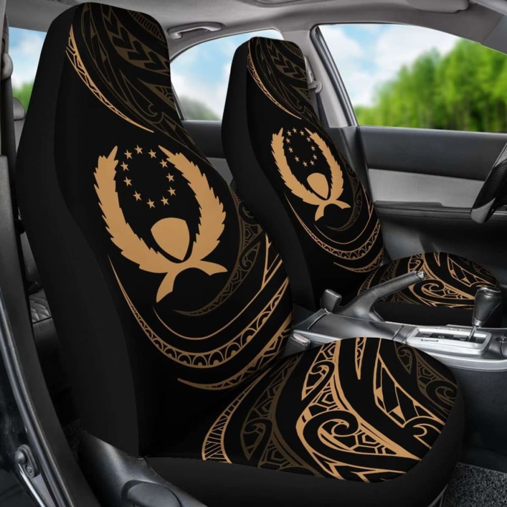Pohnpei Islands Car Seat Covers - Gold - Frida Style - 153908 - YourCarButBetter