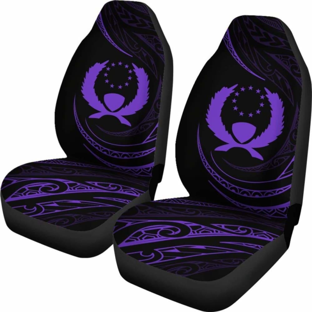 Pohnpei Islands Car Seat Covers - Purple - Frida Style - 153908 - YourCarButBetter