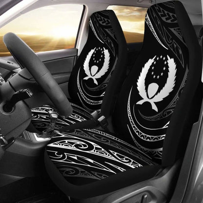 Pohnpei Islands Car Seat Covers - White - Frida Style - 153908 - YourCarButBetter