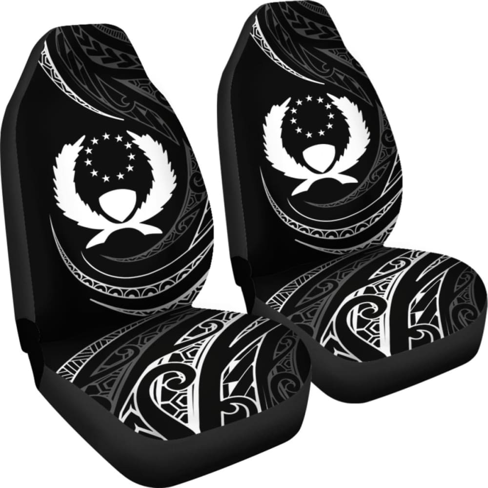 Pohnpei Islands Car Seat Covers - White - Frida Style - 153908 - YourCarButBetter