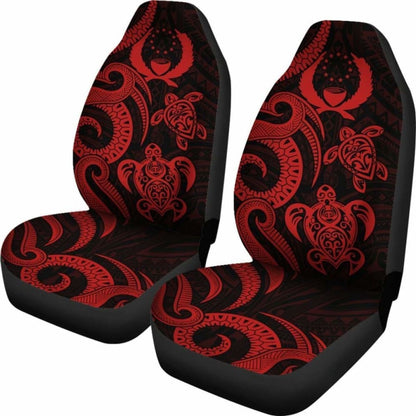 Pohnpei Micronesian Car Seat Covers - Red Tentacle Turtle - 091114 - YourCarButBetter