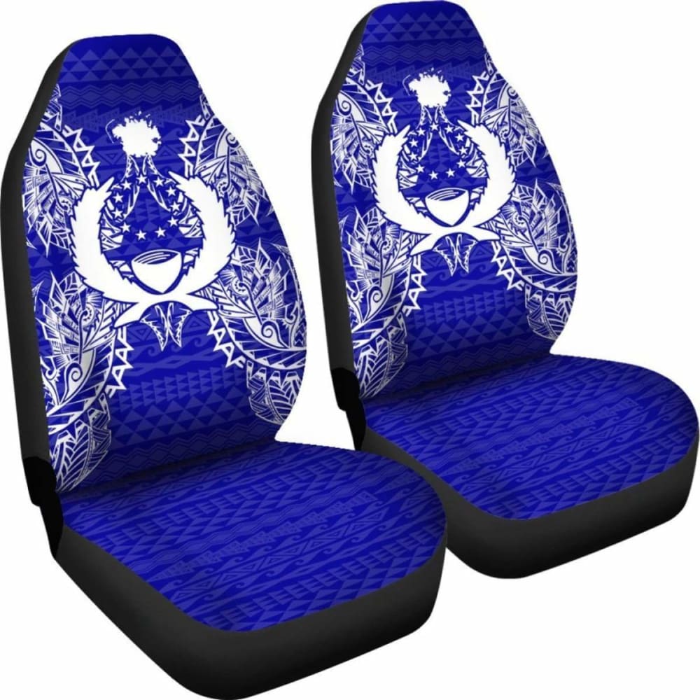 Pohnpei Polynesia Car Seat Cover Map Blue 39 153908 - YourCarButBetter