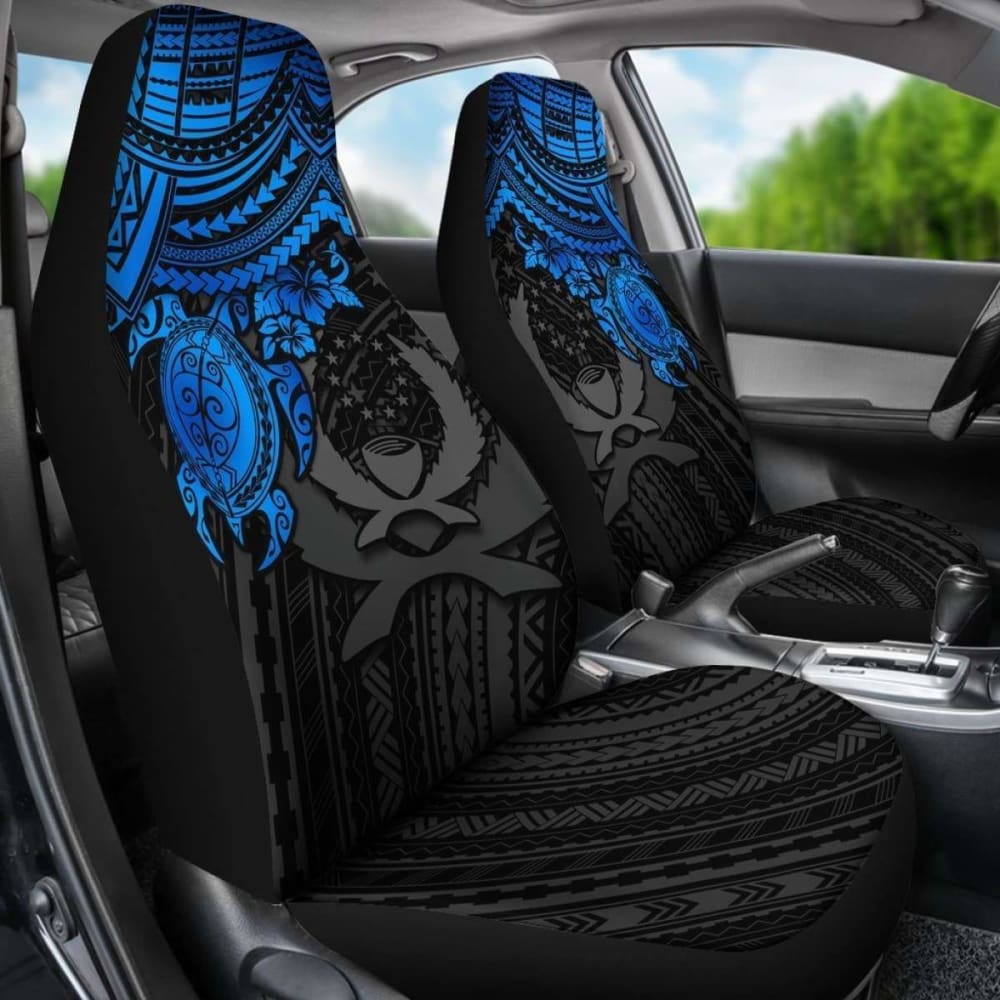 Pohnpei Polynesian Car Seat Covers - Polynesian Blue Turtle - Amazing 091114 - YourCarButBetter