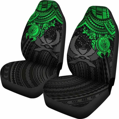 Pohnpei Polynesian Car Seat Covers - Polynesian Green Turtle - Amazing 091114 - YourCarButBetter