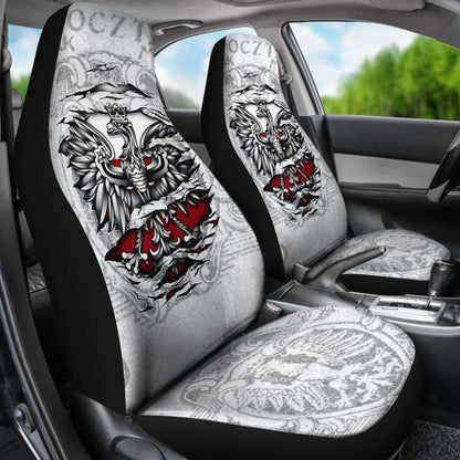 Poland Car Seat Covers - Eagle Vintage Style - 110424 - YourCarButBetter