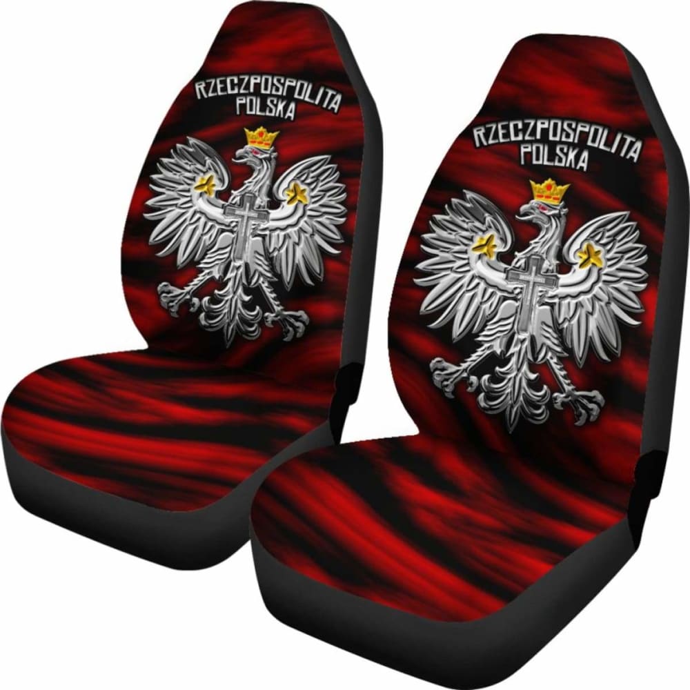 Poland Car Seat Covers - Polish Eagle - 110424 - YourCarButBetter