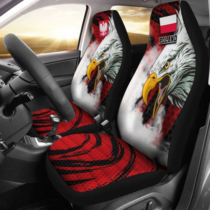 Poland Car Seat Covers Polish White Eagle Powerful 110424 - YourCarButBetter
