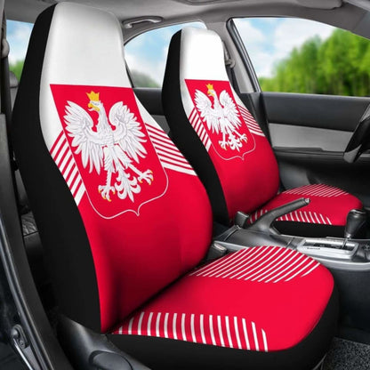 Poland Coat Of Arms Car Seat Covers Amazing 105905 - YourCarButBetter