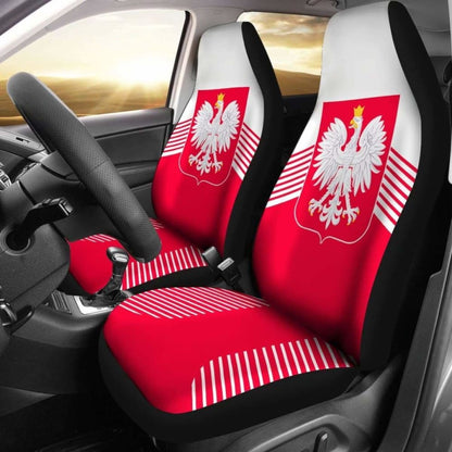 Poland Coat Of Arms Car Seat Covers Amazing 105905 - YourCarButBetter
