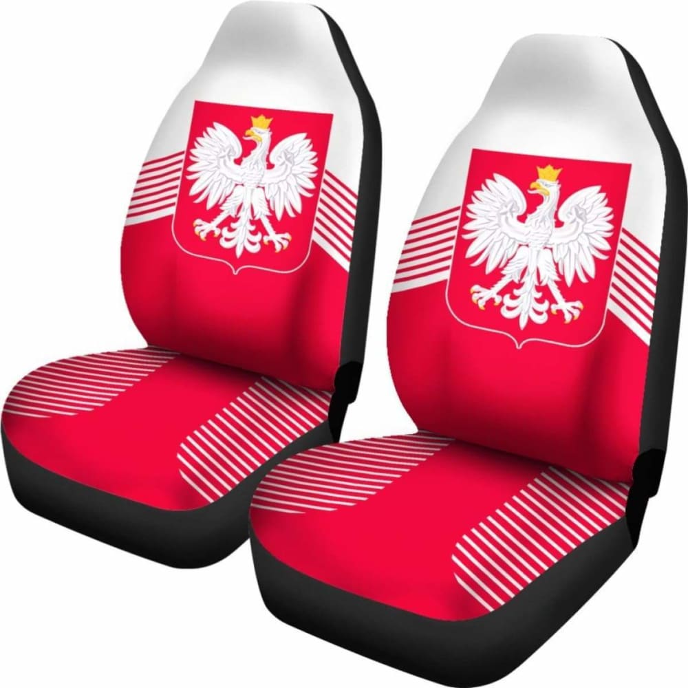 Poland Coat Of Arms Car Seat Covers Amazing 105905 - YourCarButBetter