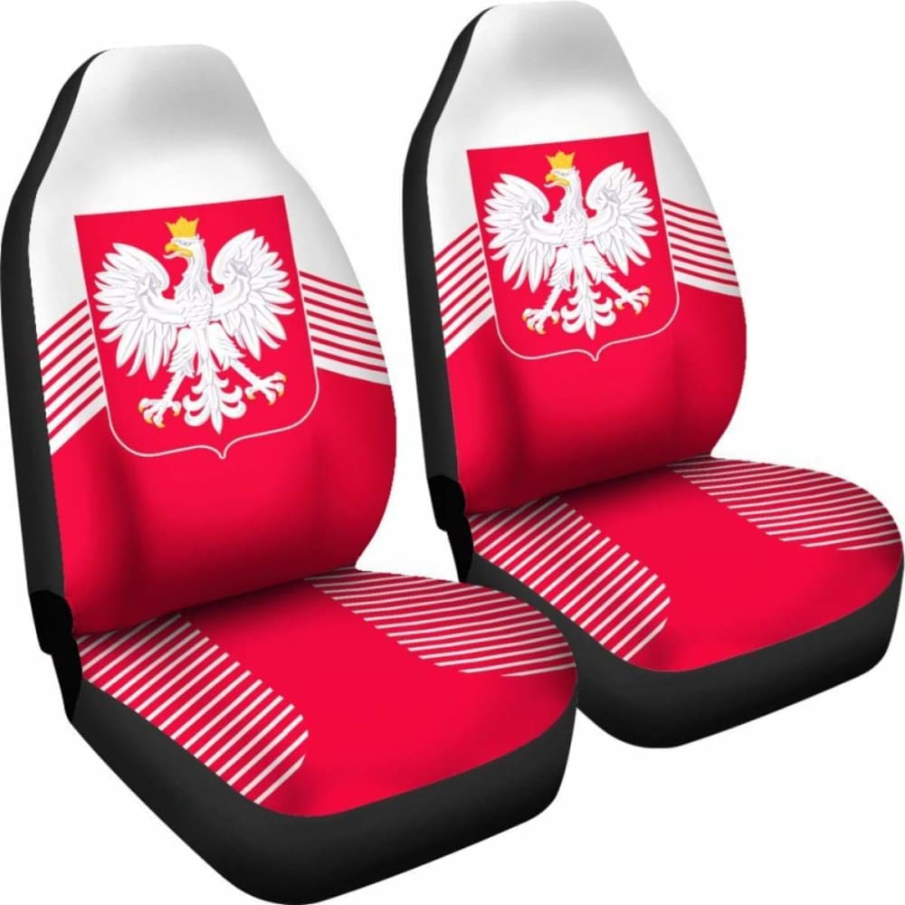 Poland Coat Of Arms Car Seat Covers Amazing 105905 - YourCarButBetter