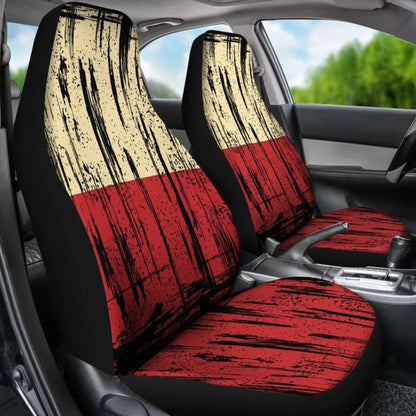 Poland Grunge Flag Car Seat Cover 1 232125 - YourCarButBetter