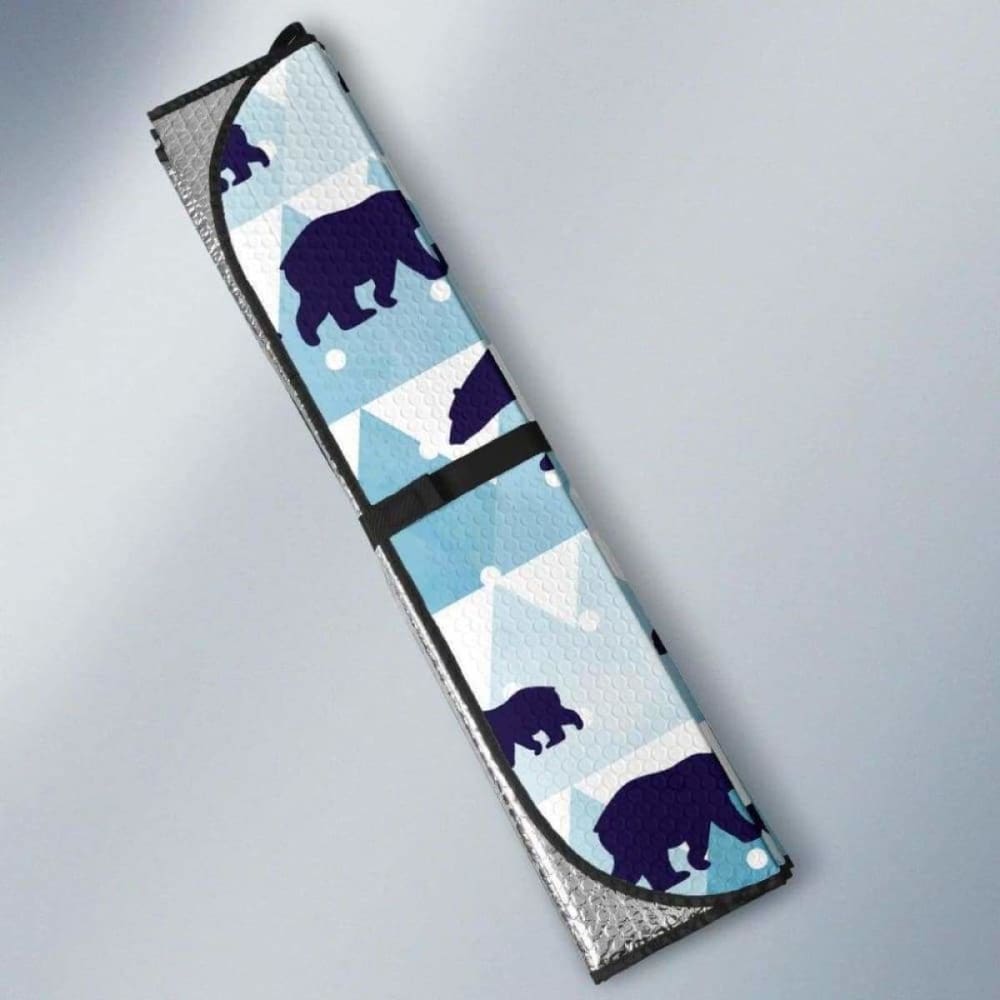 Polar Bear Winter Snow Pattern Car Auto Sun Shades 102507 - YourCarButBetter