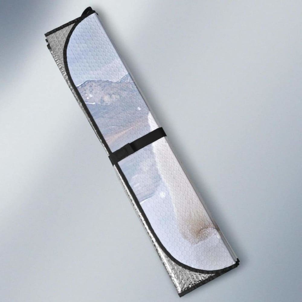 Polar Bears Snowfall 4K Car Sun Shade 102507 - YourCarButBetter