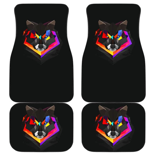 Poly Art Wolf Car Floor Mats 212801 - YourCarButBetter
