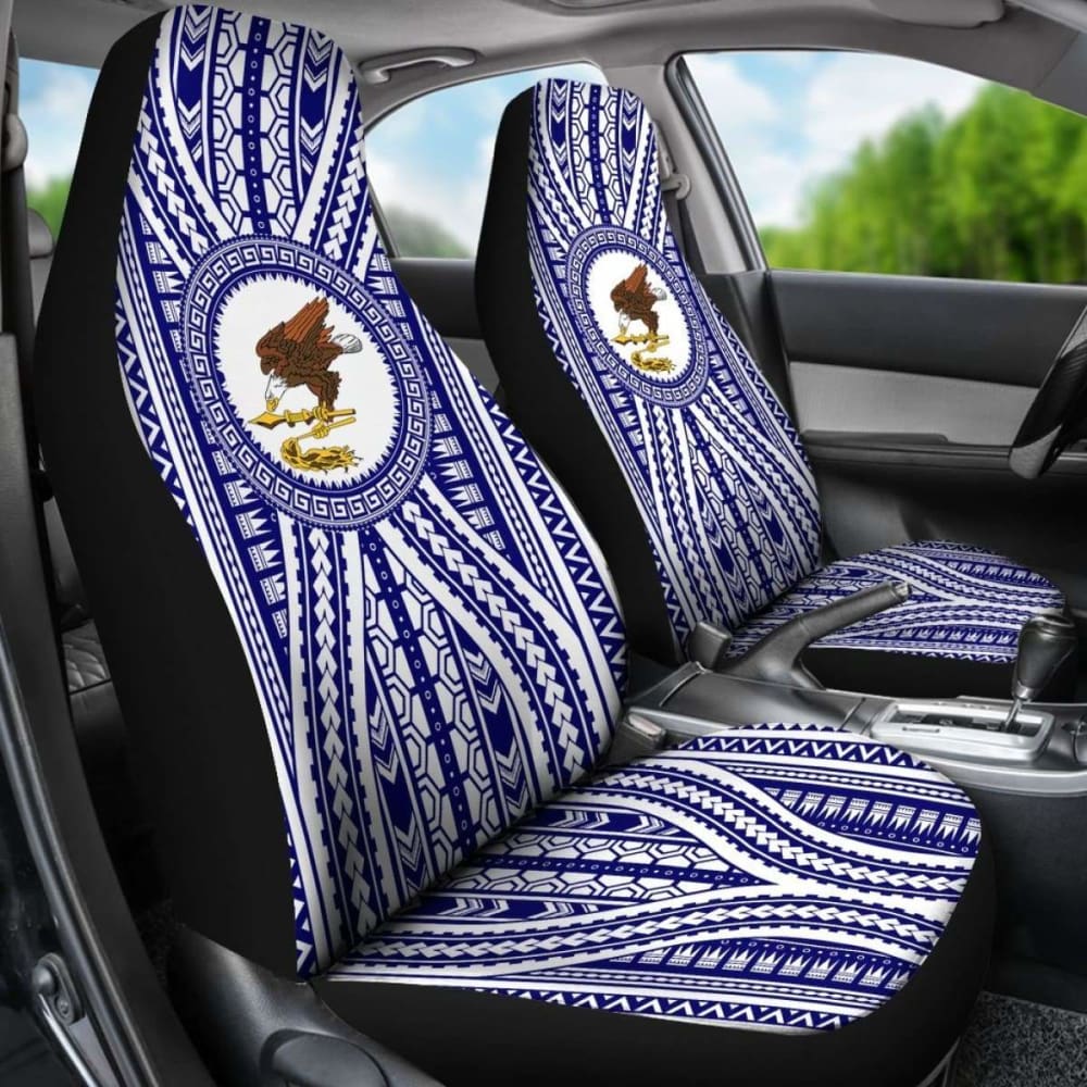 Polynesian American Samoa Car Seat Cover Blue Version 105905 - YourCarButBetter