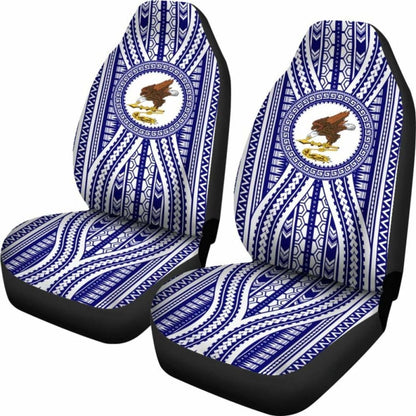 Polynesian American Samoa Car Seat Cover Blue Version 105905 - YourCarButBetter