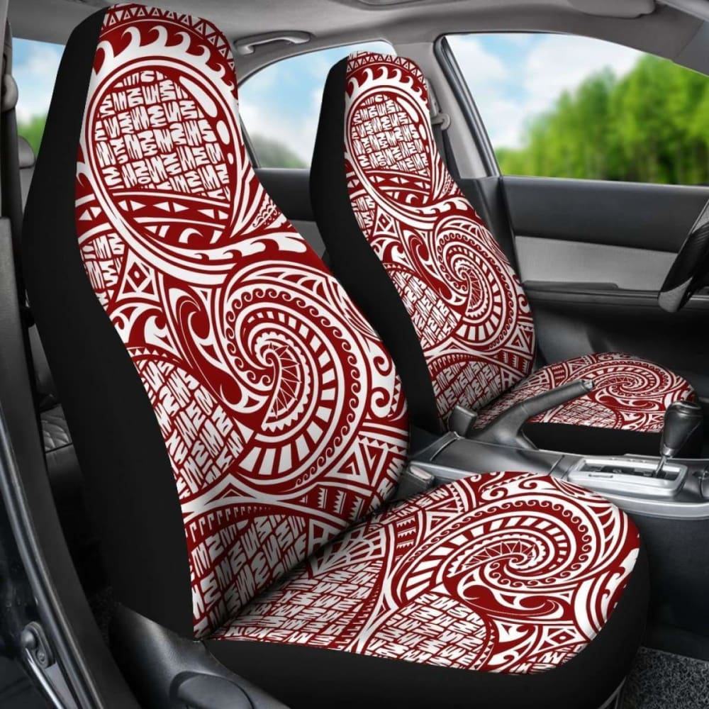 Polynesian Car Seat Cover - Polynesian Tattoo 02 - 10 174914 - YourCarButBetter