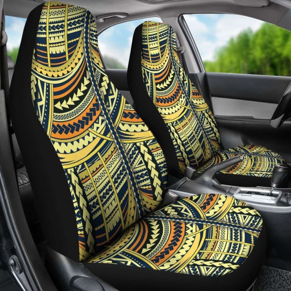 Polynesian Car Seat Cover - Polynesian Tattoo 24 - 10 174914 - YourCarButBetter
