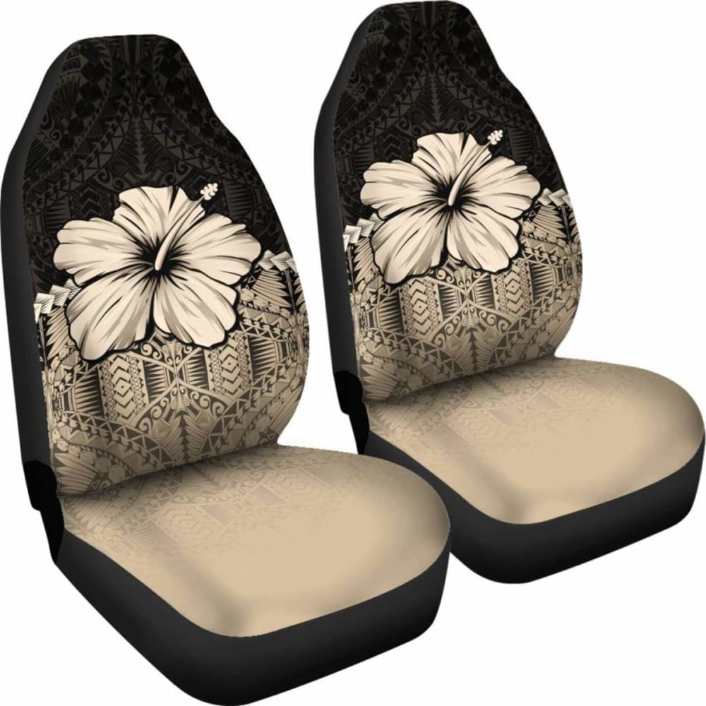Polynesian Car Seat Covers Hibiscus Gold 232125 - YourCarButBetter