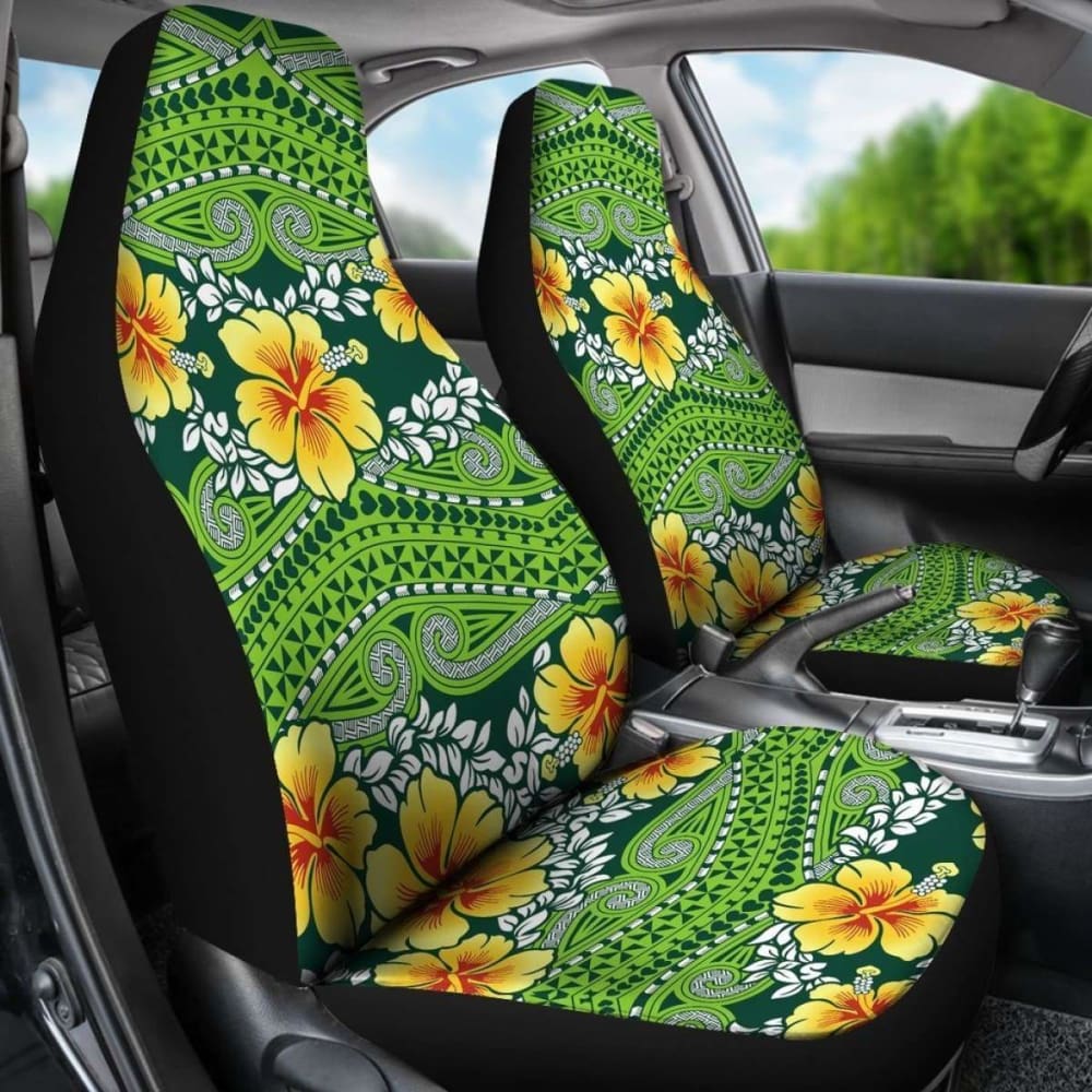 Polynesian Car Seat Covers - Polynesian Hibiscus Patterns - 02 105905 - YourCarButBetter