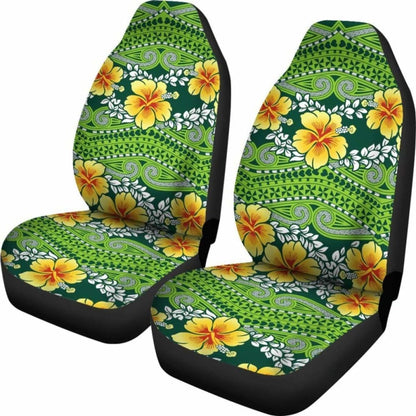 Polynesian Car Seat Covers - Polynesian Hibiscus Patterns - Bn02 232125 - YourCarButBetter