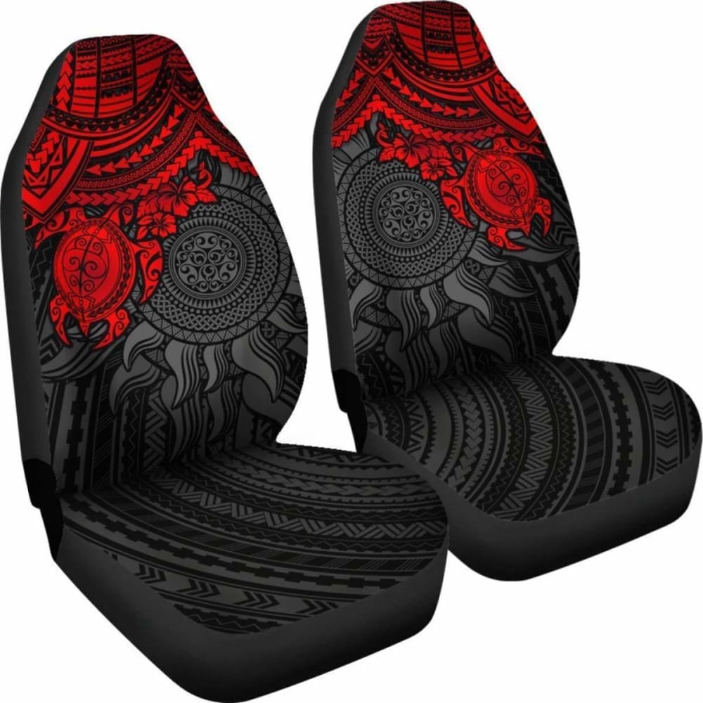 Polynesian Car Seat Covers - Polynesian Red Turtle - Amazing 091114 - YourCarButBetter