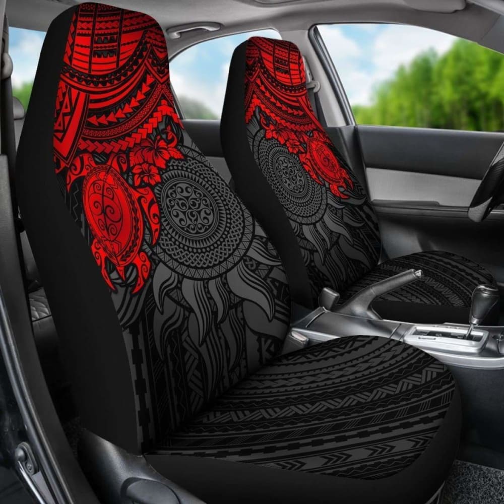 Polynesian Car Seat Covers - Polynesian Red Turtle - Amazing 091114 - YourCarButBetter