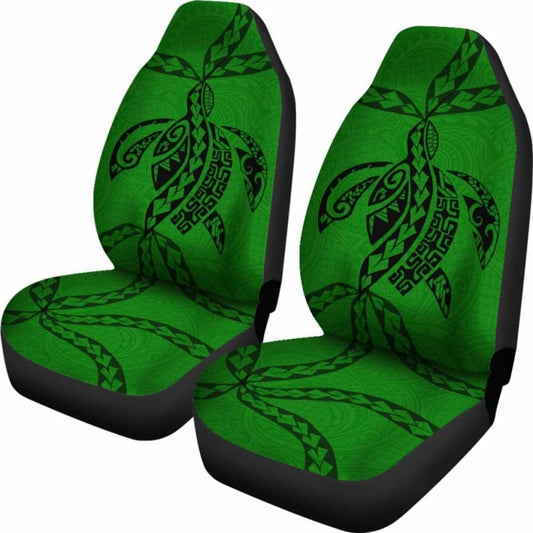 Polynesian Car Seat Covers - Polynesian Tattoo Green - 105905 - YourCarButBetter