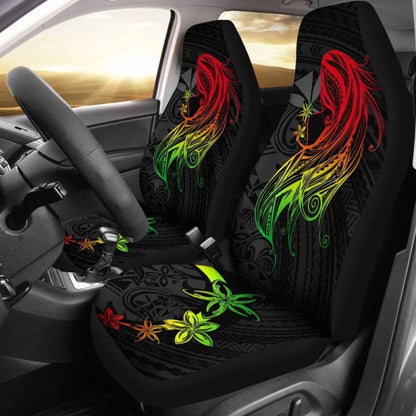 Polynesian Hawaii Car Seat Covers - Kanaka Maoli Girl Hair Plumeria - 105905 - YourCarButBetter