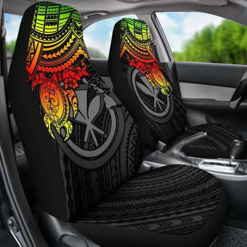 Polynesian Hawaii Car Seat Covers - Reggae Turtle - Amazing 091114 - YourCarButBetter