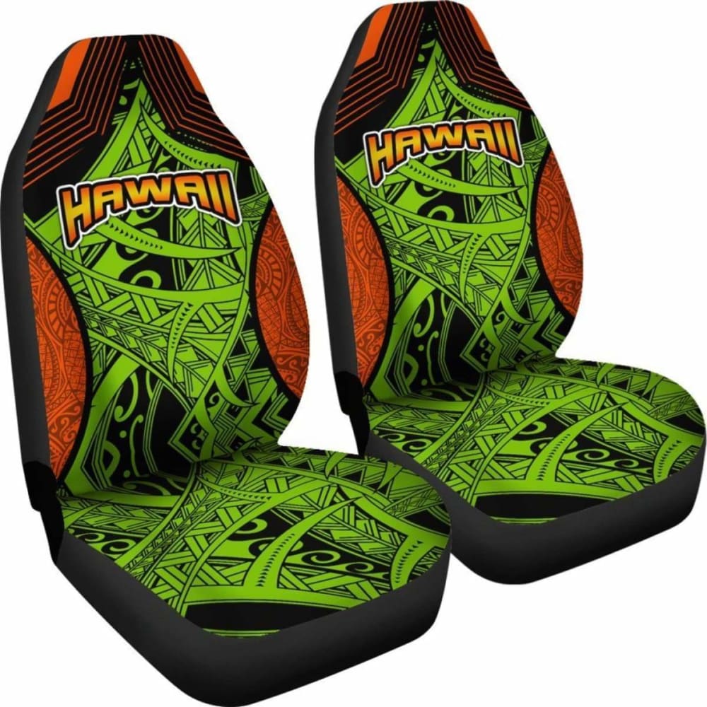 Polynesian Hawaii Car Seat Covers - Tribal Wave - 105905 - YourCarButBetter
