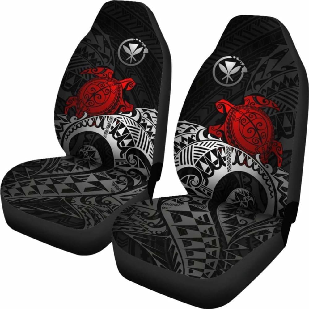 Polynesian Hawaii Car Seat Covers - Polynesian Turtle (Red) - Amazing 091114 - YourCarButBetter