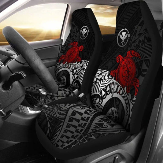 Polynesian Hawaii Car Seat Covers - Polynesian Turtle (Red) - Amazing 091114 - YourCarButBetter