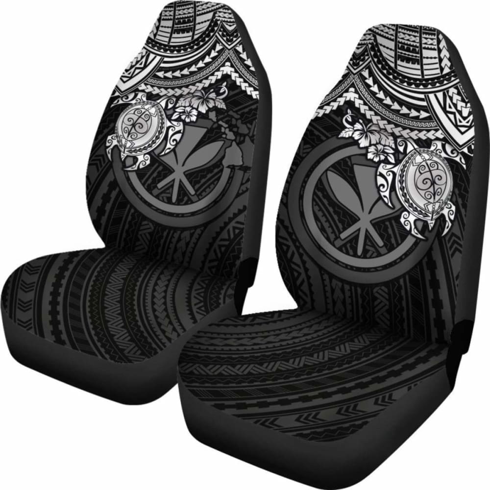Polynesian Hawaii Car Seat Covers - White Turtle - Amazing 091114 - YourCarButBetter