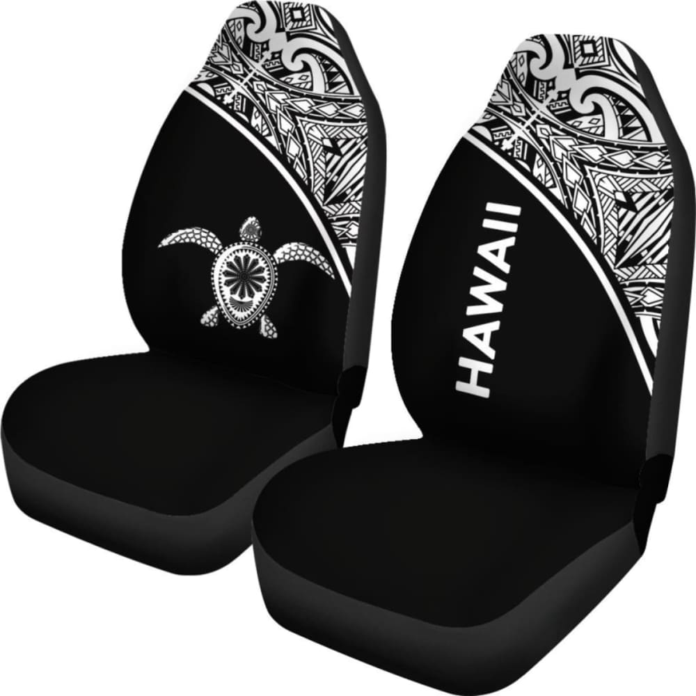 Polynesian Hawaii Turtle Car Seat Covers Curve Black New 091114 - YourCarButBetter