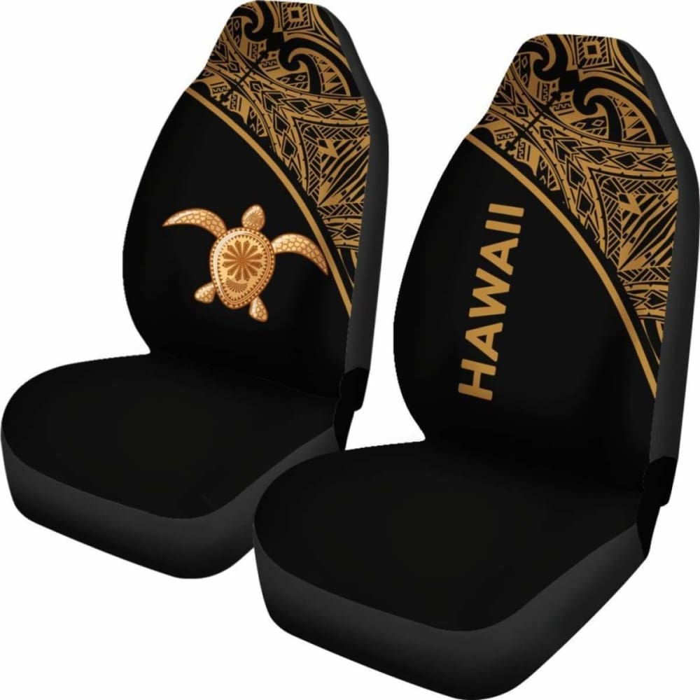 Polynesian Hawaii Turtle Car Seat Covers Curve Gold New 091114 - YourCarButBetter
