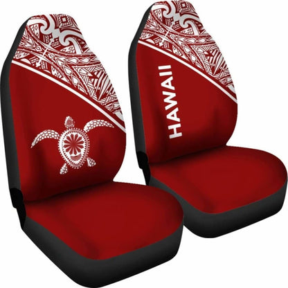 Polynesian Hawaii Turtle Car Seat Covers Curve Red New 091114 - YourCarButBetter